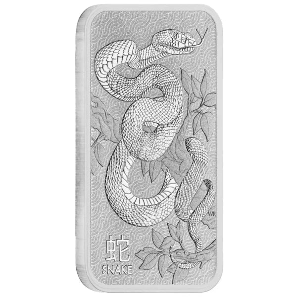 2025 Perth Mint Lunar Snake 1oz Silver Minted Bar