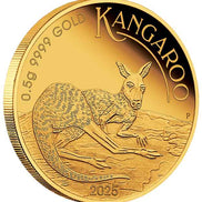 2025 $2 Mini Roo 0.5g Gold Proof Coin in Card