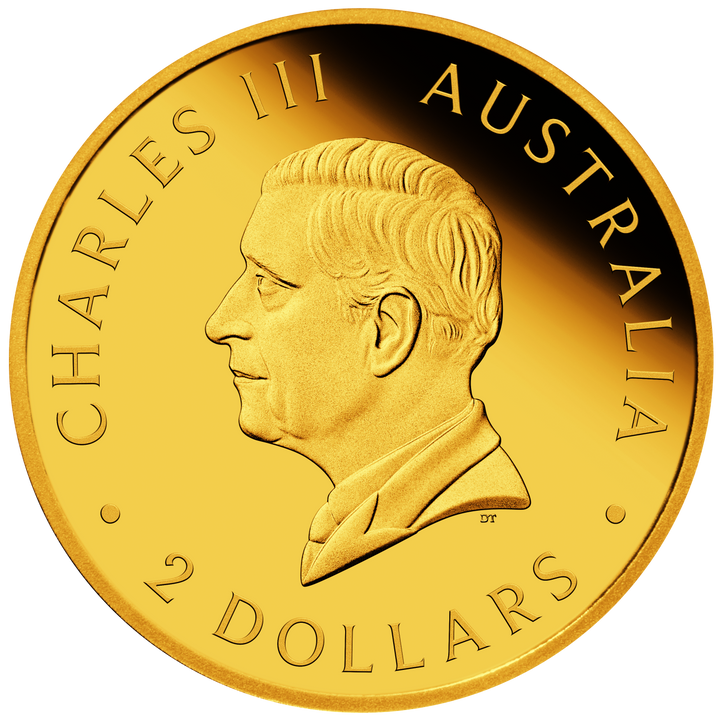 Australia Kangaroo 2026 $2 Mini Roo 0.5g Gold Proof Coin in Card