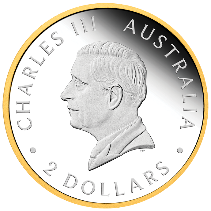 2026 Australian Wedge-Tailed Eagle $2 2oz Silver Enhanced Reverse Proof Ultra High Relief Gilded Coin