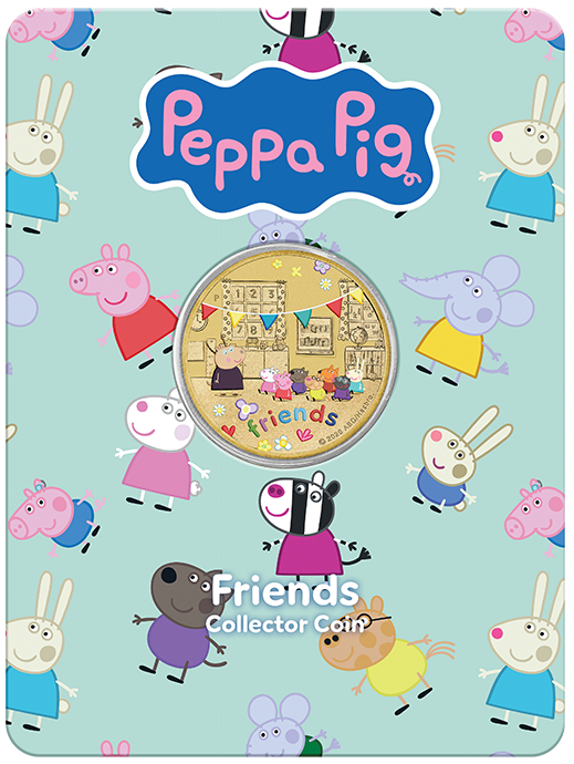 Peppa Pig 2026 $1 Colour Uncirculated 3-Coin Set