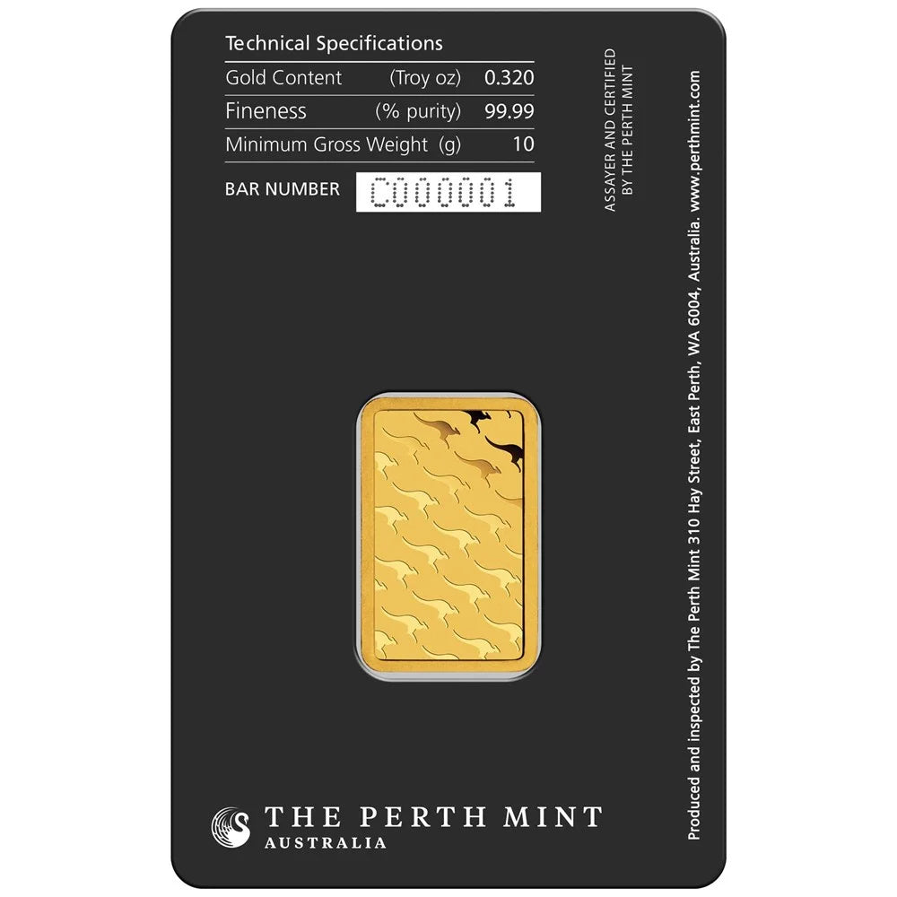 Perth Mint 10g .9999 Gold Minted Bar