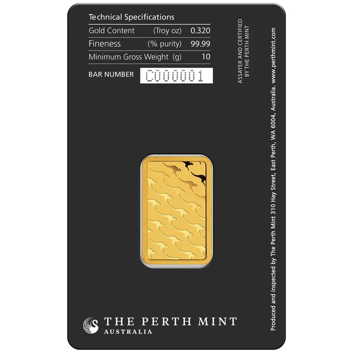 Perth Mint 10g .9999 Gold Minted Bar