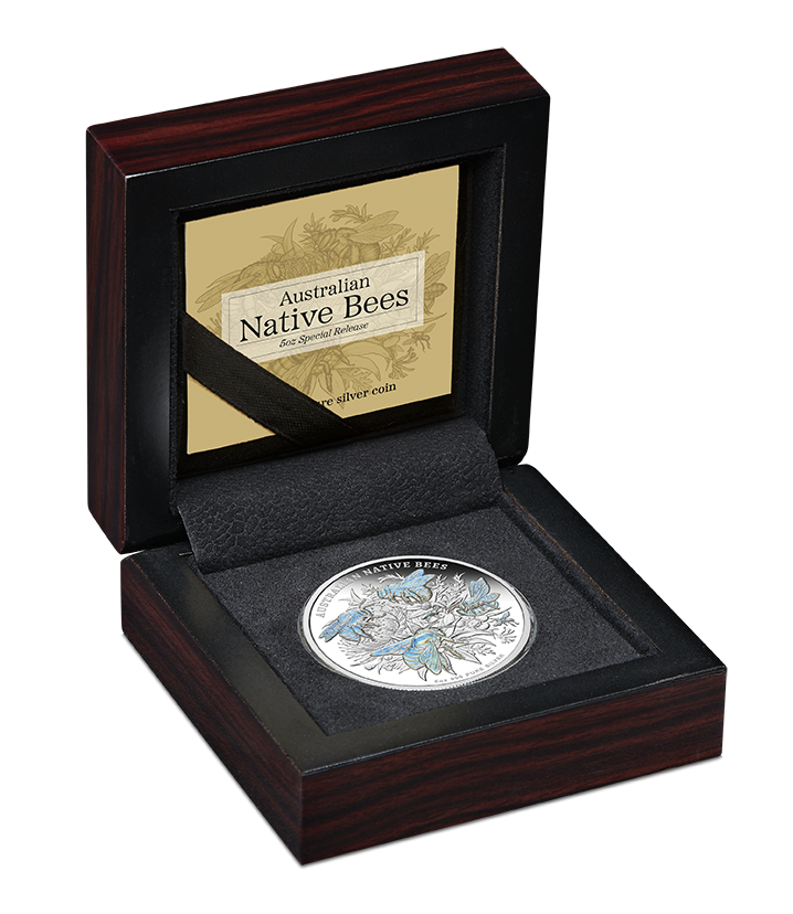 2026 Australian Native Bees - Special Release 5oz Proof Hologram Silver Coin