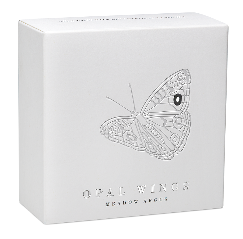 2026 Australian Opal Wings – Meadow Argus 1oz Silver Proof Coin with Opal Insert