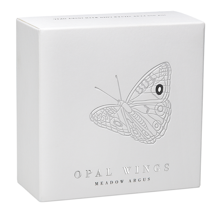 2026 Australian Opal Wings – Meadow Argus 1oz Silver Proof Coin with Opal Insert