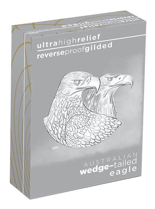 2026 Australian Wedge-Tailed Eagle $2 2oz Silver Enhanced Reverse Proof Ultra High Relief Gilded Coin