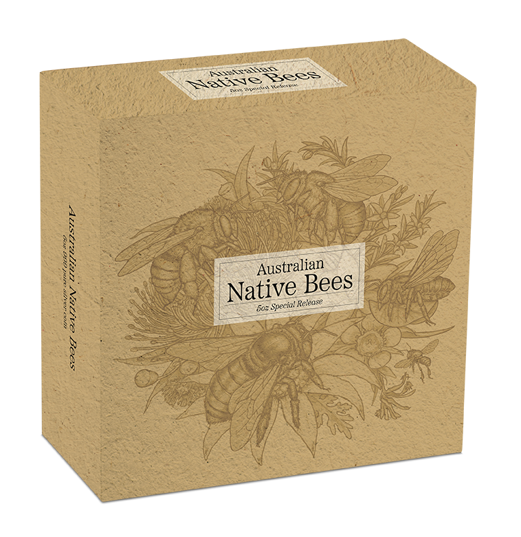 2026 Australian Native Bees - Special Release 5oz Proof Hologram Silver Coin