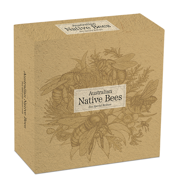 2026 Australian Native Bees - Special Release 5oz Proof Hologram Silver Coin