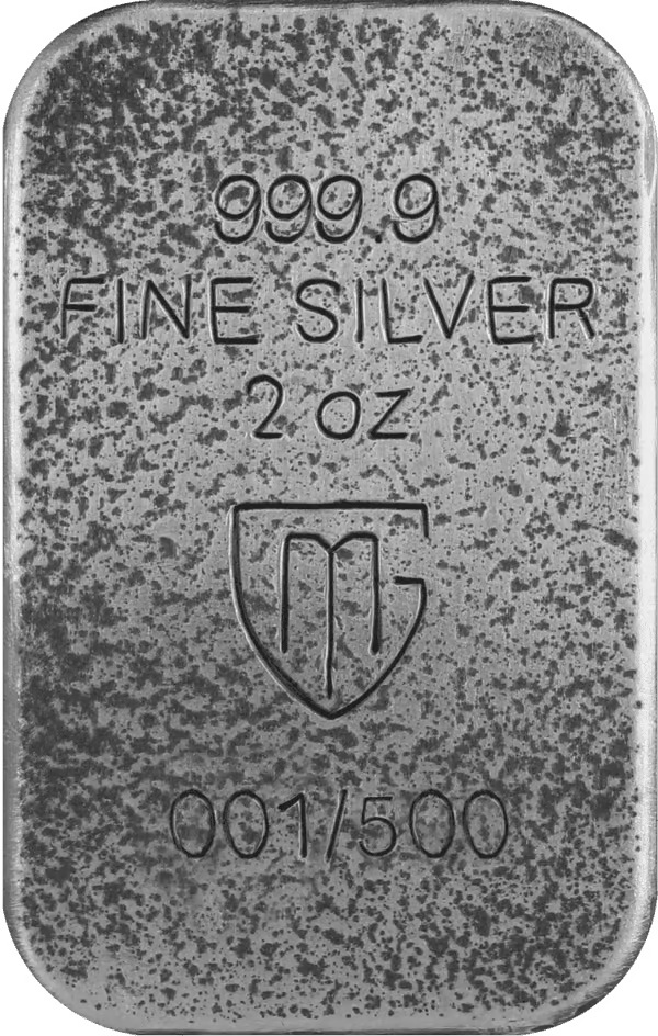 2024 Germania Bearlin Berlin WMF 2oz Silver Antiqued Cast Bar