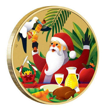 2019 MERRY CHRISTMAS $1 STAMP &amp; COIN COVER PNC