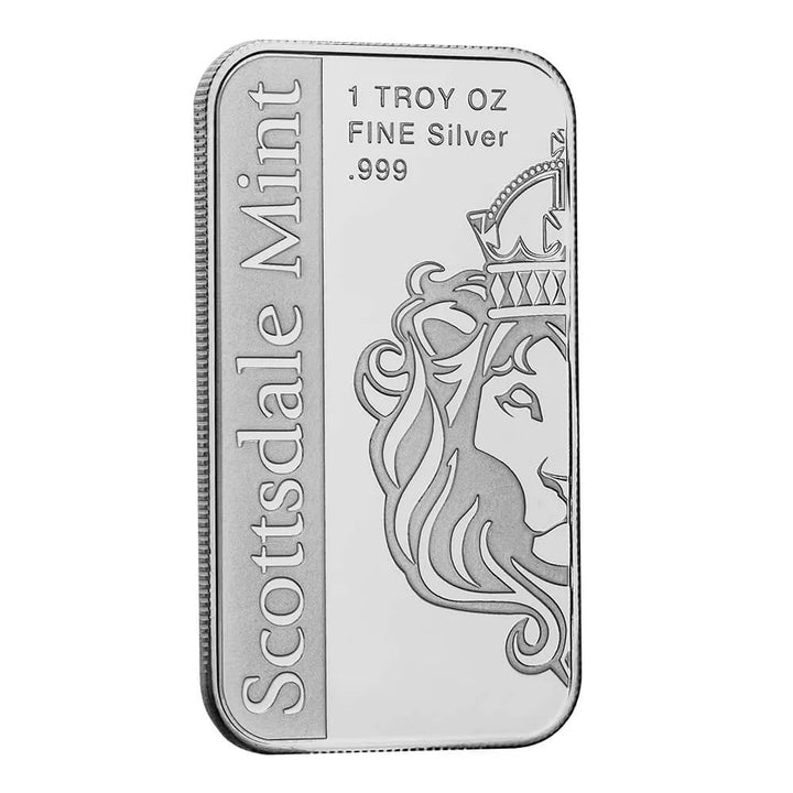 Scottsdale Mint Archangel Michael 1oz Silver Bar – .999 Fine Silver
