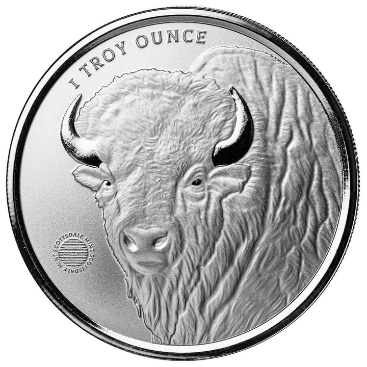 Scottsdale Mint Buffalo Girl 1oz Silver Bullion Round – .9999 Fine Silver