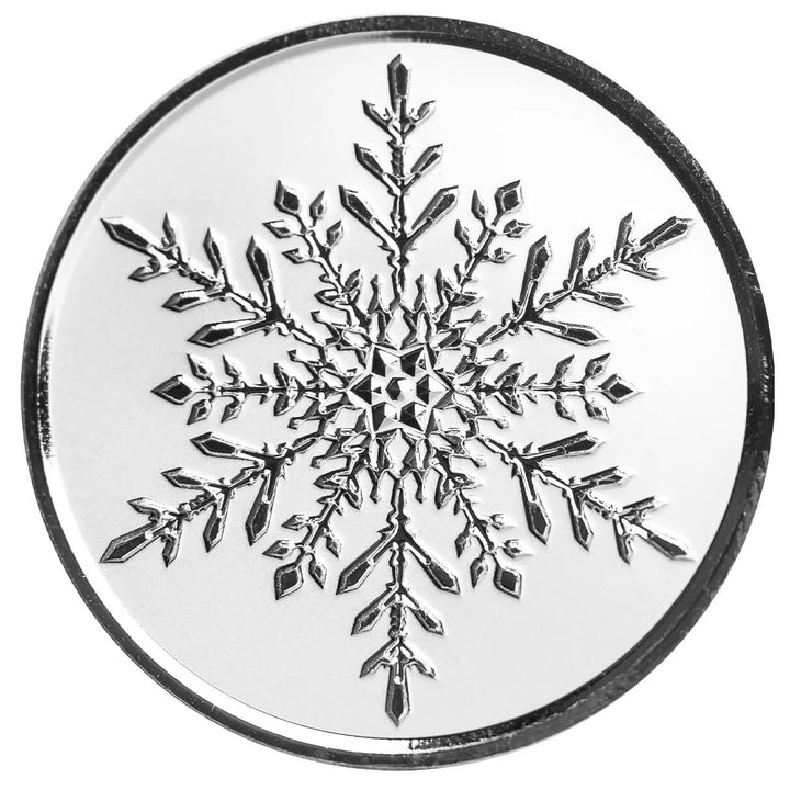 Scottsdale Mint Snowflake 1oz Silver Christmas Round – .9999 Fine Silver