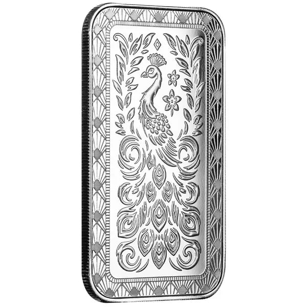 Scottsdale Marquee Peacock 1oz Silver Bar