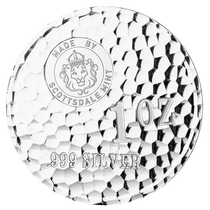 Scottsdale Mint Tombstone Hammered 1oz Silver Round – .999 Fine Silver