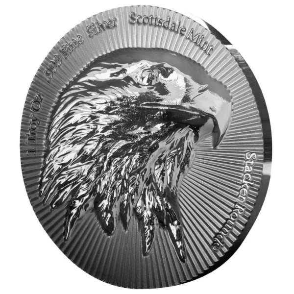 Scottsdale Mint Eagle Stacker 1oz Silver Bullion Round