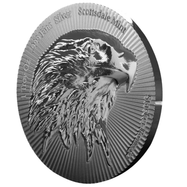 Scottsdale Mint Eagle Stacker 1oz Silver Bullion Round