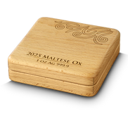 2025 MALTA MALTESE OX 5 EURO 1 OZ SILVER BU