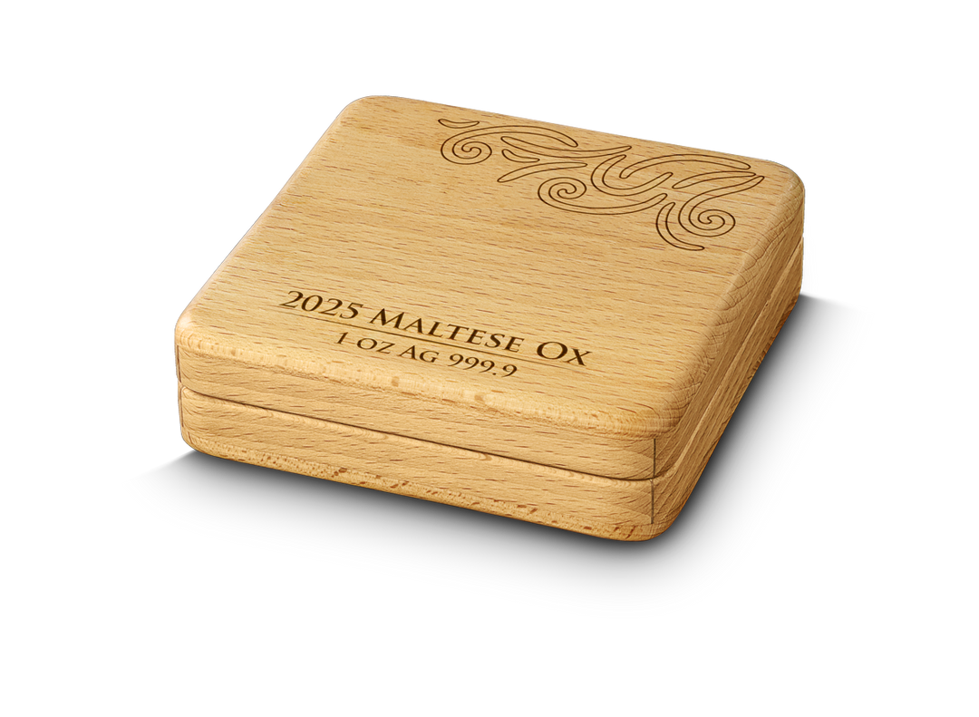 2025 MALTA MALTESE OX 5 EURO 1 OZ SILVER BU