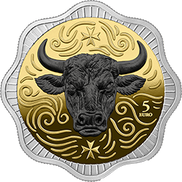 2025 MALTA MALTESE OX 5 EURO 1 OZ SILVER BU