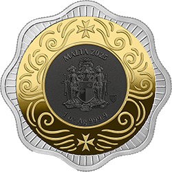 2025 MALTA MALTESE OX 5 EURO 1 OZ SILVER BU