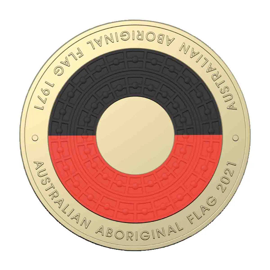 2021 $2 Aboriginal Flag Aluminium Bronze Uncirculated Coin Pack