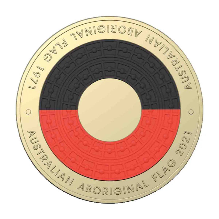 2021 $2 Aboriginal Flag Aluminium Bronze Uncirculated Coin Pack