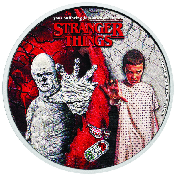 Stranger Things - Eleven &amp; Vecna 2026 50c Colour 1/2oz Silver Uncirculated Coin
