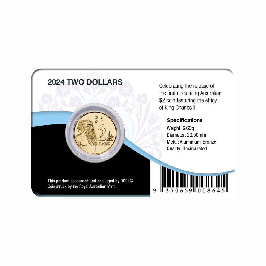 2024 $2 King Charles III AlBr Uncirculated Coin Pack