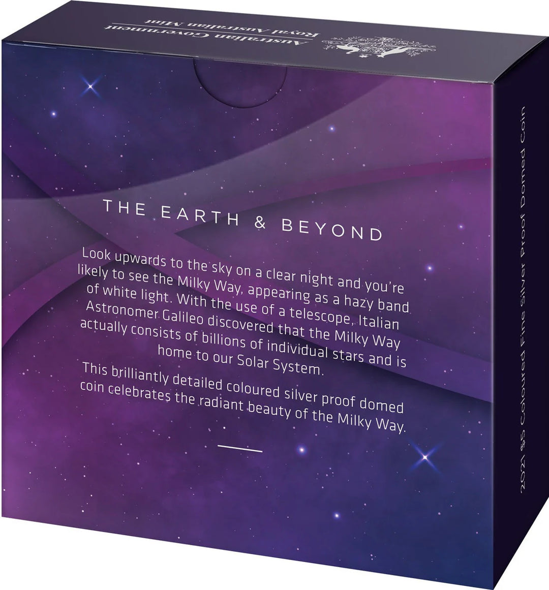 2021 Earth & Beyond Series – Milky Way $5 Domed Silver Proof Coin