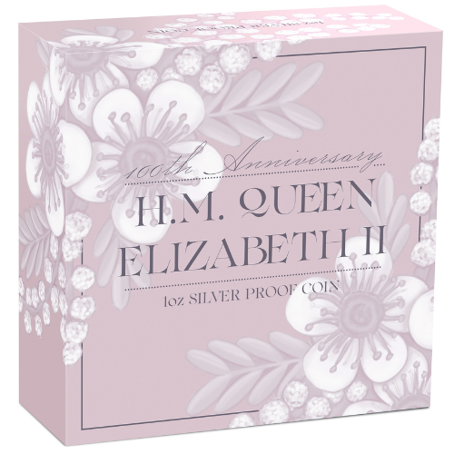 Queen Elizabeth II 100th Anniversary 2026 $1 1oz Silver Proof Coin