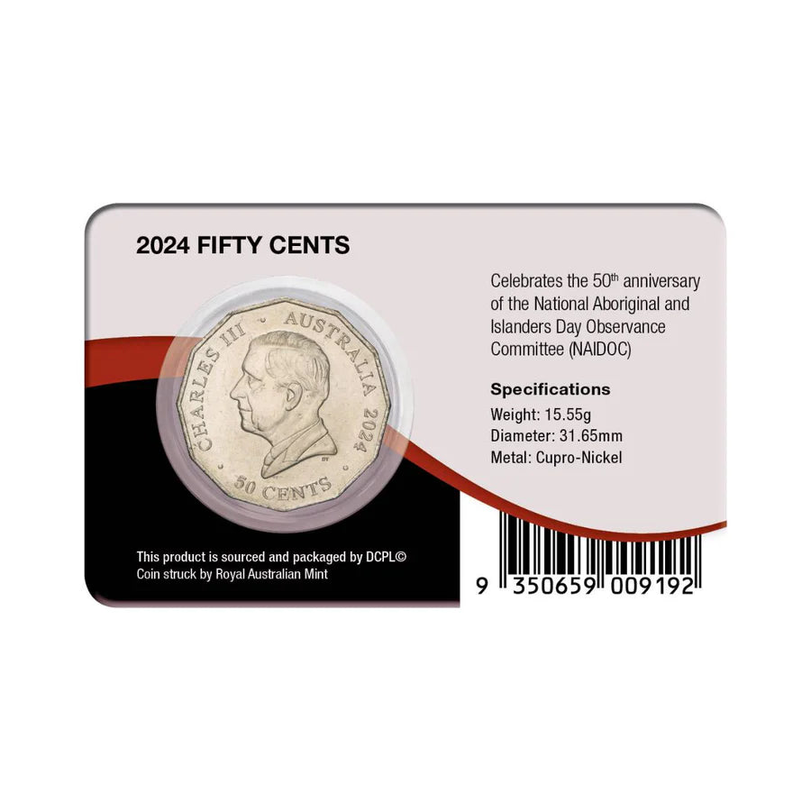 2024 50c NAIDOC 50th Anniversary Uncirculated Coin Pack