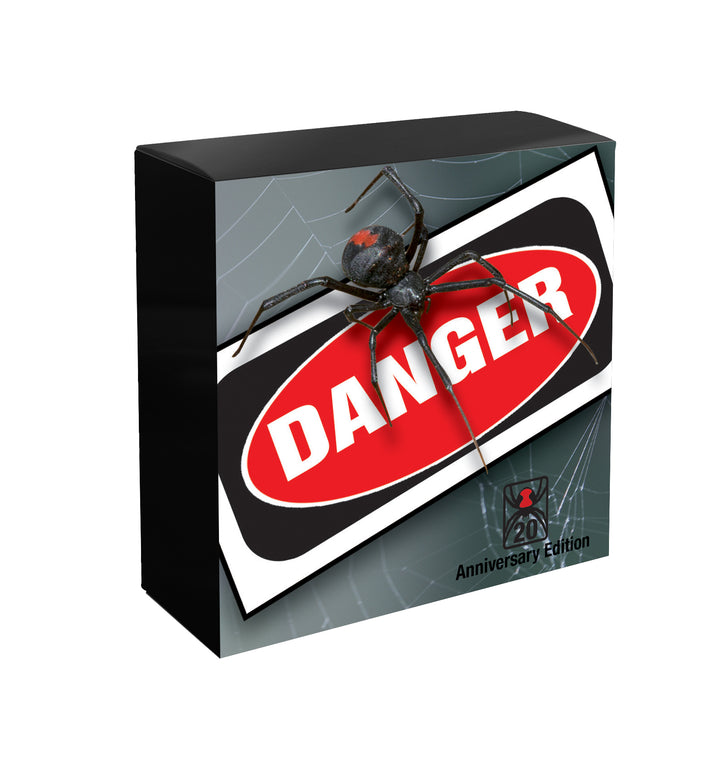 2026 Deadly &amp; Dangerous Red-back Spider 20th Anniversary Privymark 1oz Silver Proof Coin