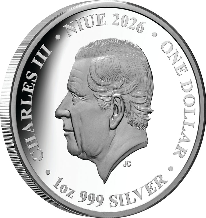 2026 Birds of Beauty Purple Finch &amp; Magnolias $1 1oz Silver Proof Coin