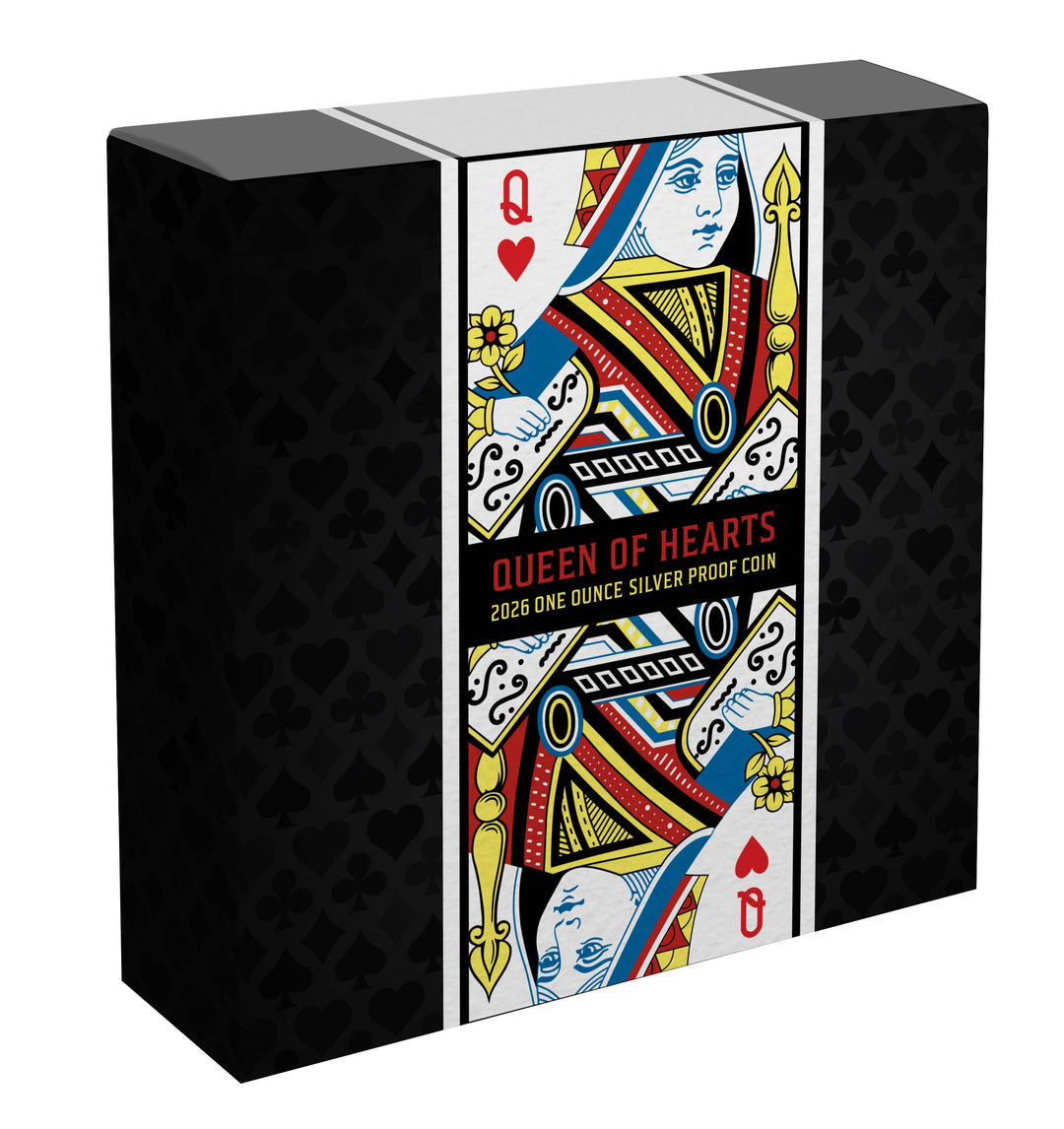 2026 Queen of Hearts $1 1oz Silver Proof Coin