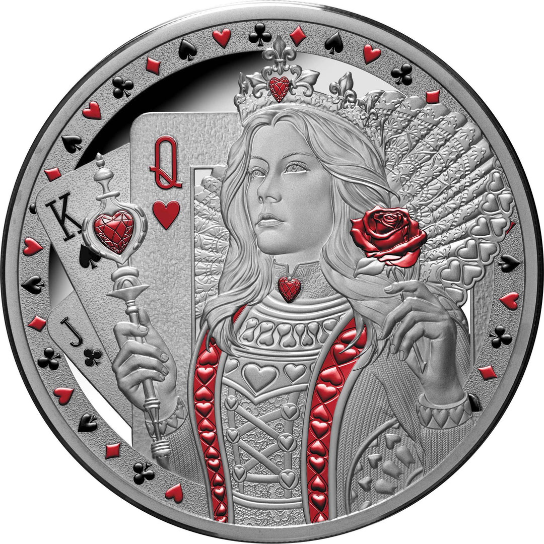 2026 Queen of Hearts $1 1oz Silver Proof Coin