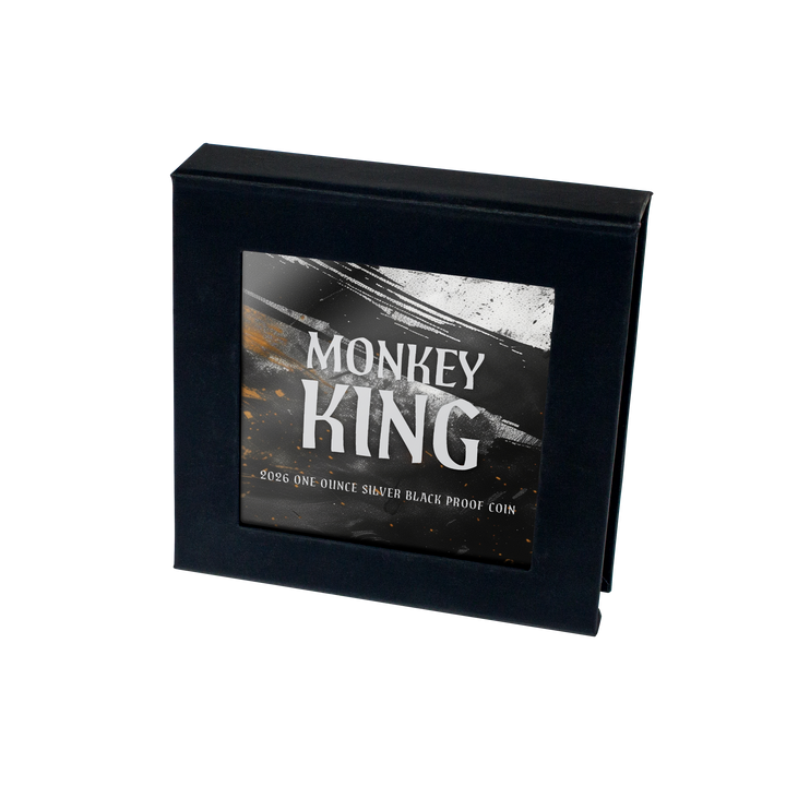 2026 Monkey King $1 1oz Silver Black Proof Coin