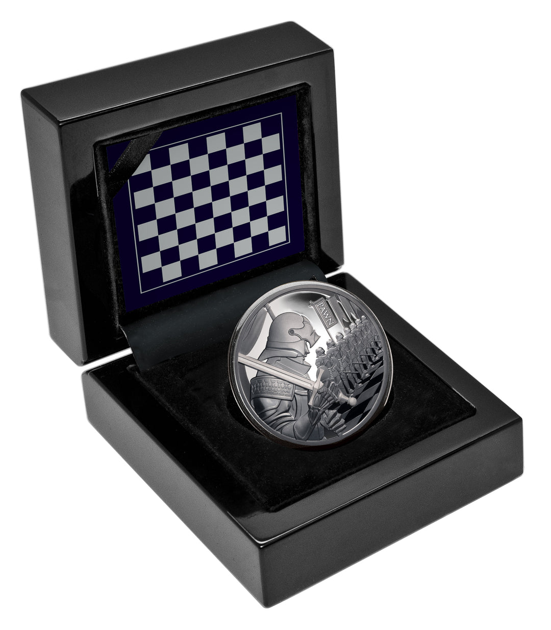 2026 Chess Series – Pawn 1oz Silver Black Proof Coin
