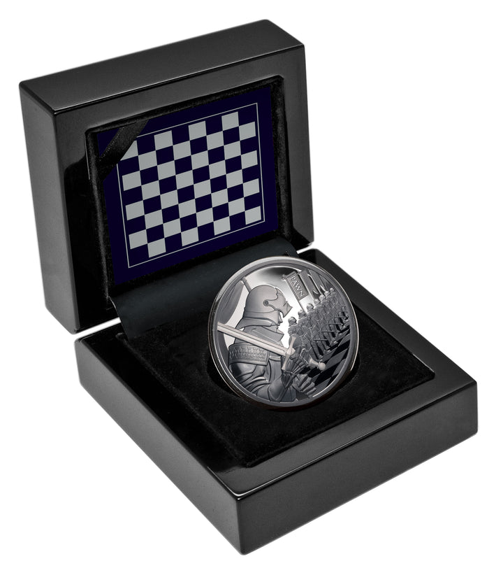 2026 Chess Series – Pawn 1oz Silver Black Proof Coin