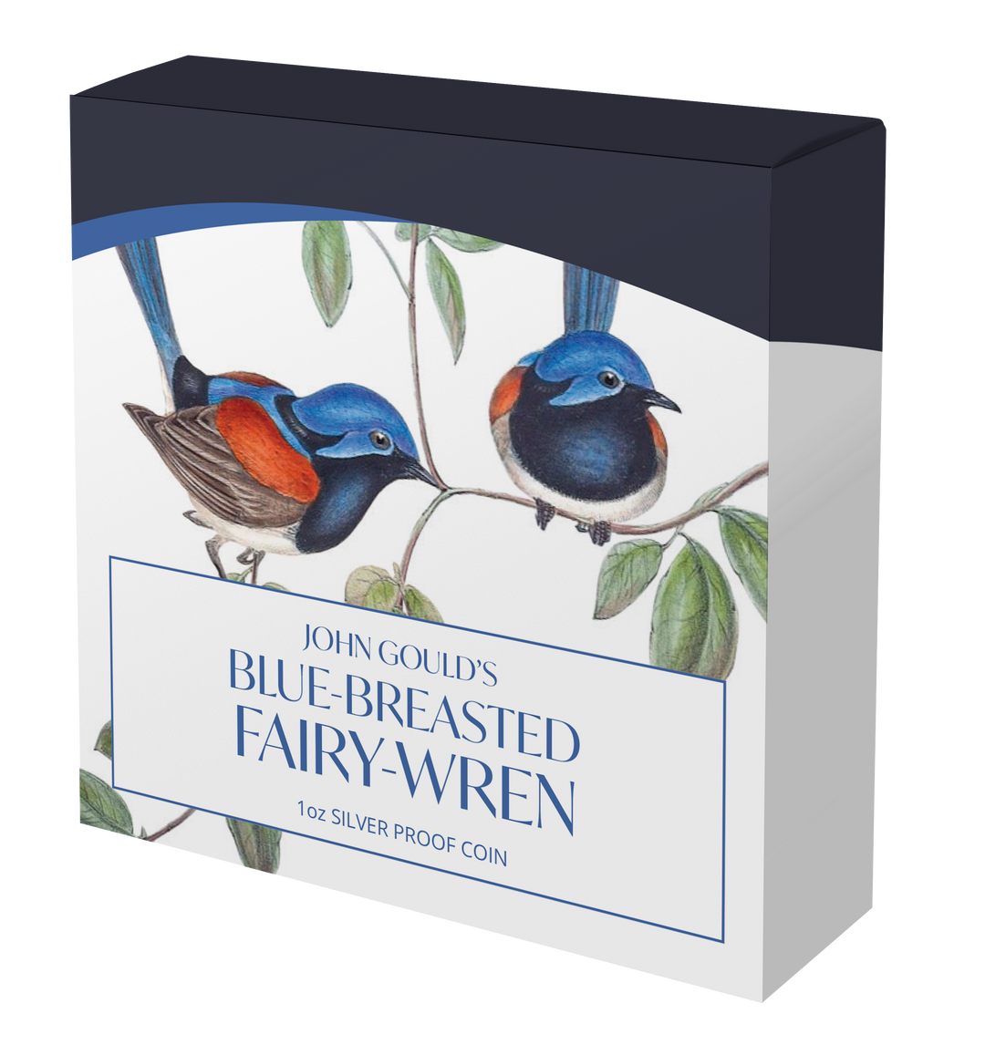 2026 Birds of Australia Blue-breasted Fairy-wren 1oz Silver Proof Coin