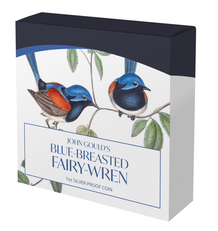 2026 Birds of Australia Blue-breasted Fairy-wren 1oz Silver Proof Coin