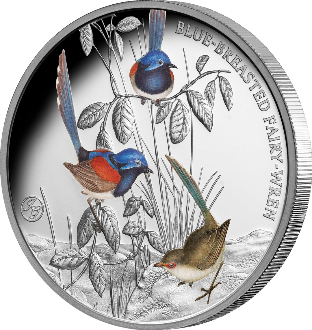2026 Birds of Australia Blue-breasted Fairy-wren 1oz Silver Proof Coin