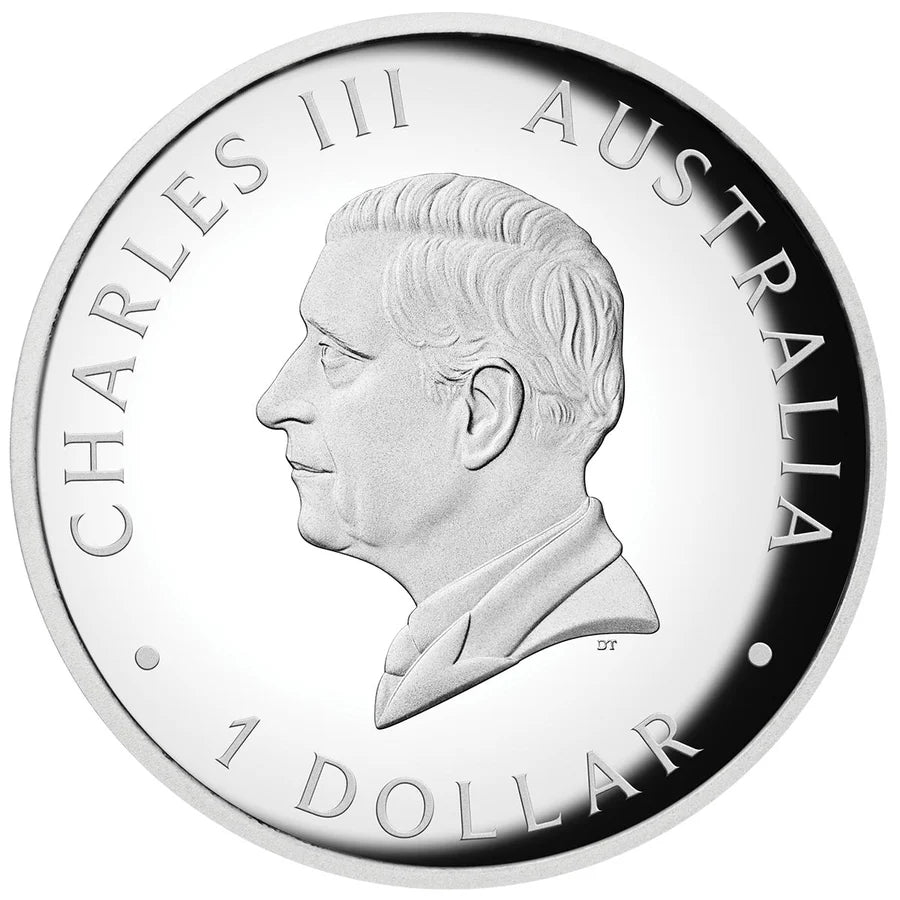 Australia Kangaroo 2026 $1 1oz Silver Proof High Relief Coloured Coin