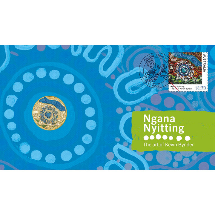 2025 Ngana Nyitting - Blue River Stamp and Coin Cover