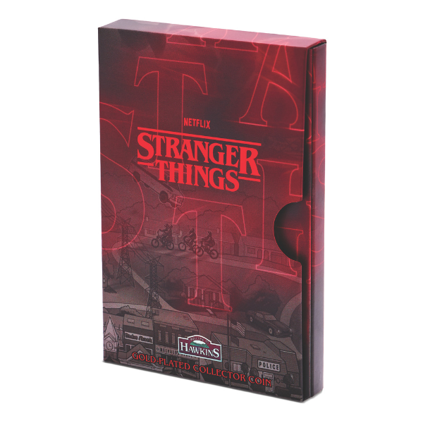 Stranger Things - Hawkins 2026 $1 Colour Gold-plated Uncirculated Coin
