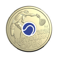 2025 Mens Australian Open $2 Privy Mark Coin in Folder – Opened