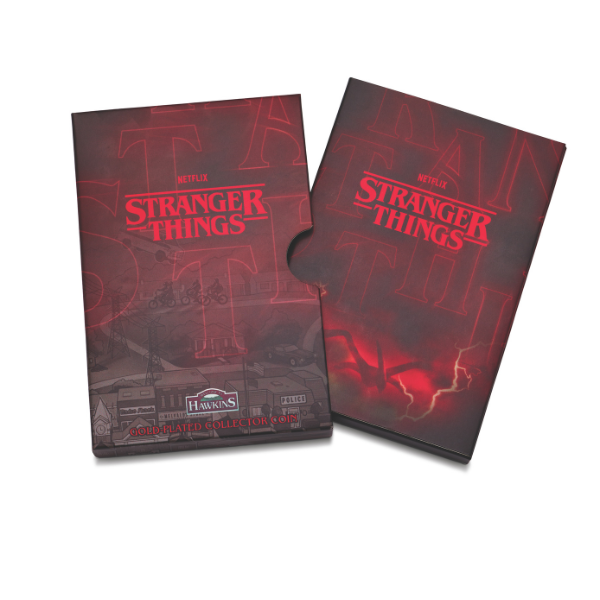 Stranger Things - Hawkins 2026 $1 Colour Gold-plated Uncirculated Coin