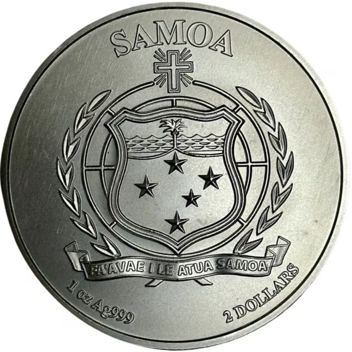 2023 John Mercanti Eagle 1oz Silver Coin Samoa .999 Fine Silver