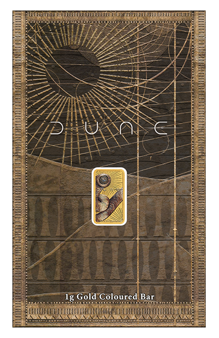 Dune 1g Gold Coloured Minted Bar